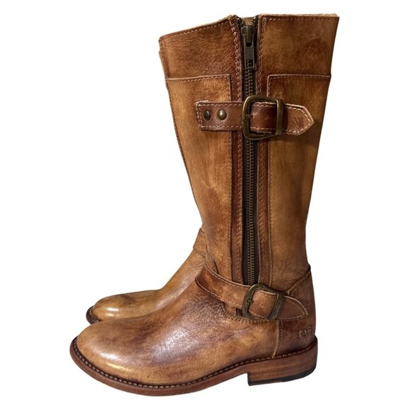 Bed Stu Womens Leather Mid-Calf Boots Size 6 Brown Made In Mexico - Picture 1 of 10